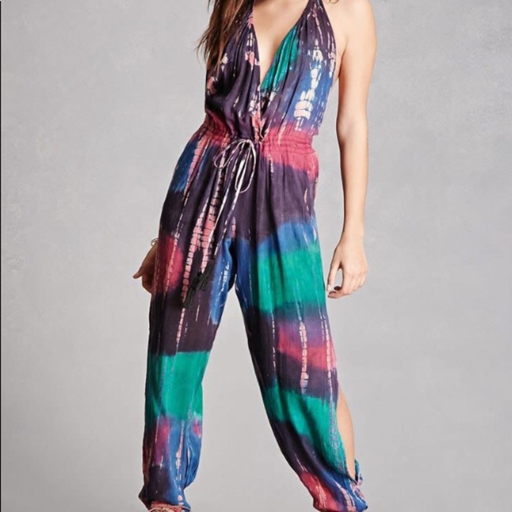 BOHO ME tie dye jumpsuit